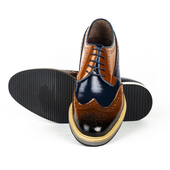 Business Casual Brown Leather Dress Shoes for Men main image 5